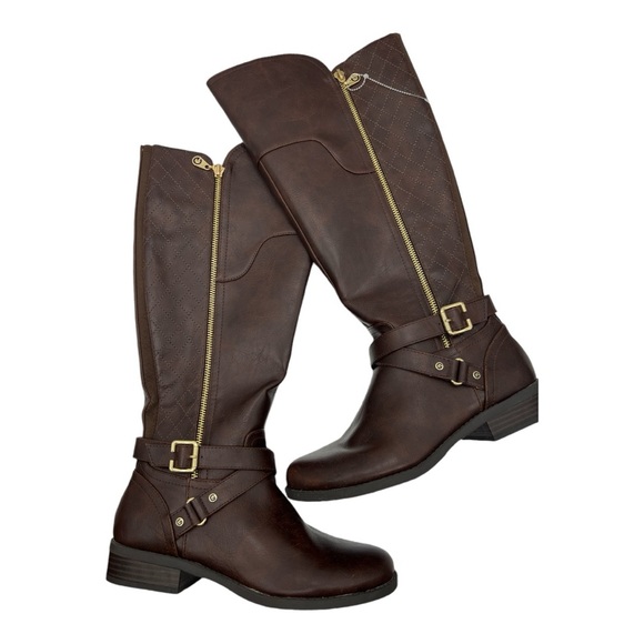 G by Guess brown wide calf riding boots size 8.5 - Picture 5 of 8